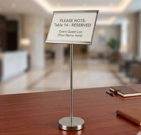 Stainless Steel Sign Holder 30cm from R119.99 each - HM10455  ()