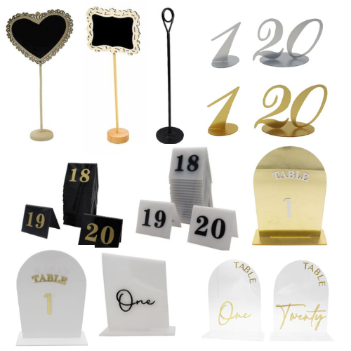 Table Numbers/Signs picture