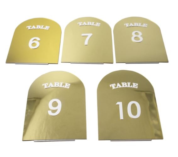 Table Numbers Gold 1-20 (Arch) from R1699,99 - HM17228 ()