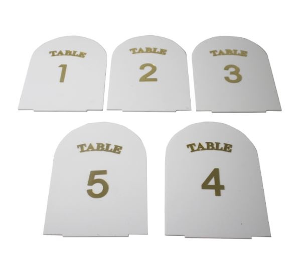 Table Numbers White 1-20 (Arch) from R1699,99 - HM17227 ()