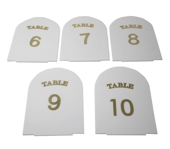 Table Numbers White 1-20 (Arch) from R1699,99 - HM17227 ()