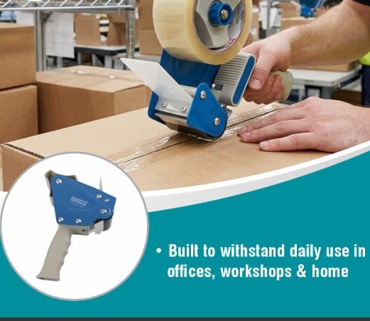 Industrial Packaging Tape Dispenser – Heavy Duty Handheld Tape Gun