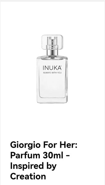 Giorgio for her perfume
