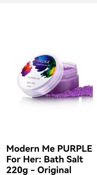 Purple bath salt