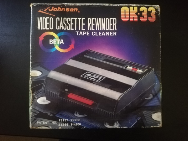 Video Cassette Rewinder Tape Cleaner.