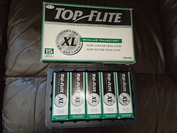 Top Flite XL Titanium Distance Golf Balls.