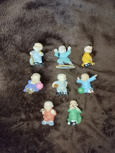 Lot of Monk 8 Figurines.