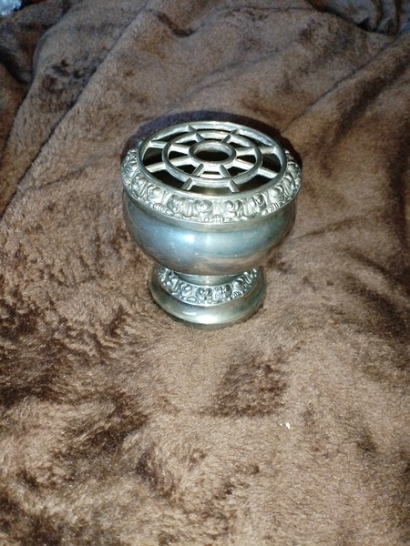 Silver Plate Lanthe Flower Arrangements Vase.