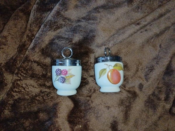 Royal Worcester Egg Coddler Pair.