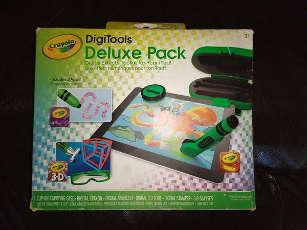 Crayola DigiTools Deluxe Pack. Toolkit Digital Effects for Apple IPad 3D Green.