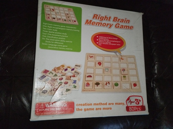 Right Brain Memory Game. (Kids).