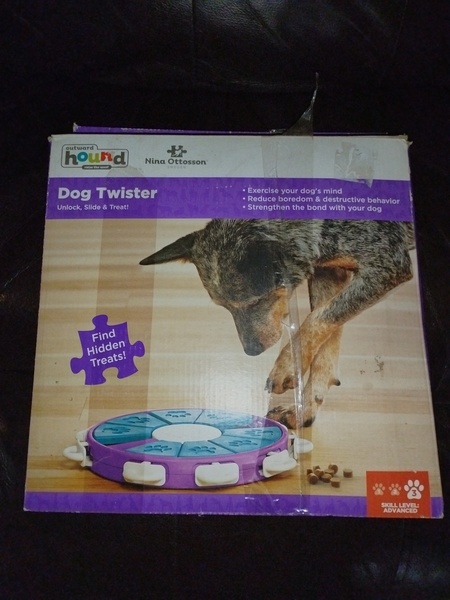 Dog Twister Interactive Treat Puzzle Toy.