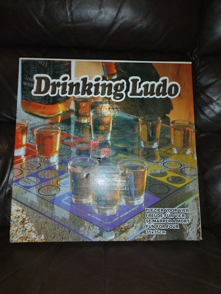 Drinking Ludo Glass Board Game.