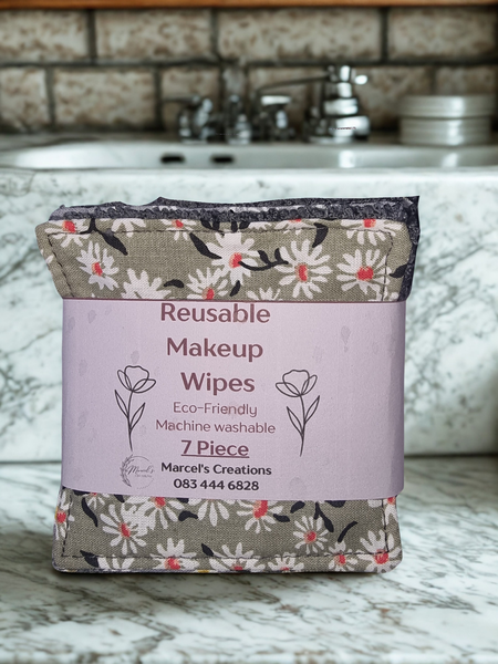 Reusable makeup wipes. Eco-friendly