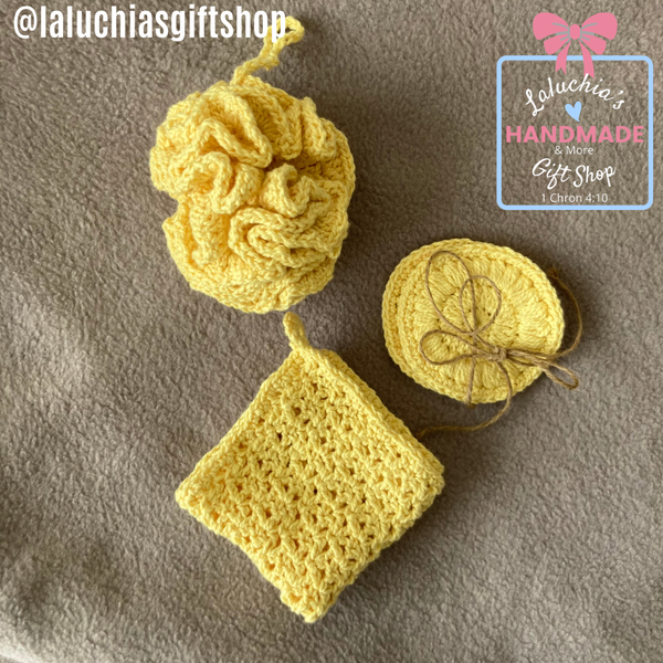 Yellow Spa Set 4pc  (Stock-On-Hand)