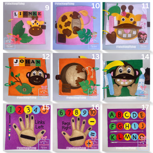 Quiet / Busy / Felt / Activity / Educational Book Pages (Pre-Order)