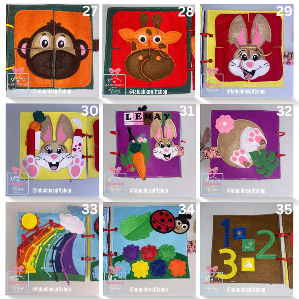 Quiet / Busy / Felt / Activity / Educational Book Pages (Pre-Order)