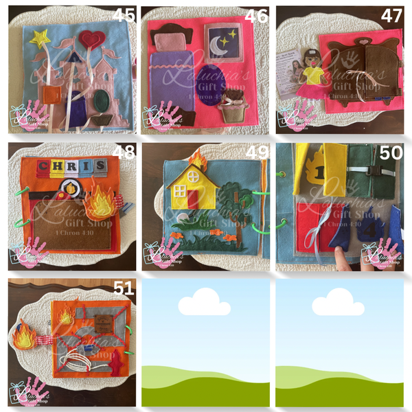 Quiet / Busy / Felt / Activity / Educational Book Pages (Pre-Order)