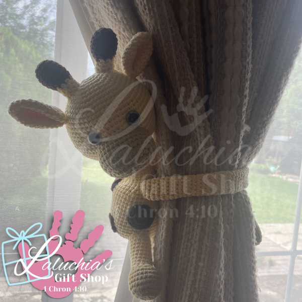 Giraffe Curtain Tie Backs (Make-To-Order)