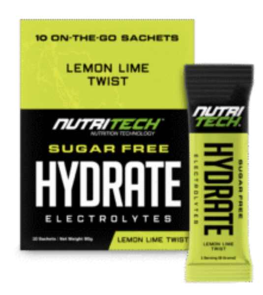 NUTRITECH Hydrate Electrolyte Sachets – 10 Sachets