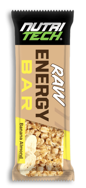 NUTRITECH Raw Energy Bar – Banana Almond – 12 Bars