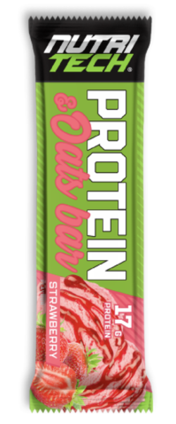 NUTRITECH Protein & Oats Bar – Strawberry Granola – 12 Bars